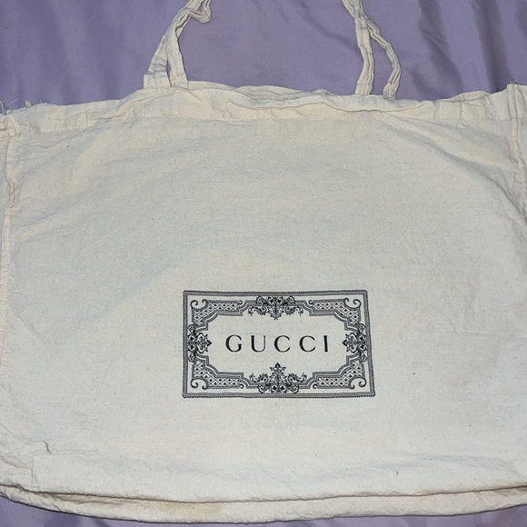 Gucci Ivory Canvas Daily Hobo Bag Tote Farmer’s Market - Picture 3 of 7